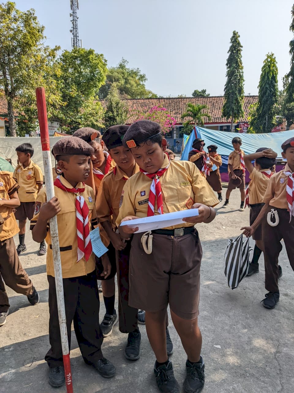 Kegiatan Kemah SDN 1 Kalikebo