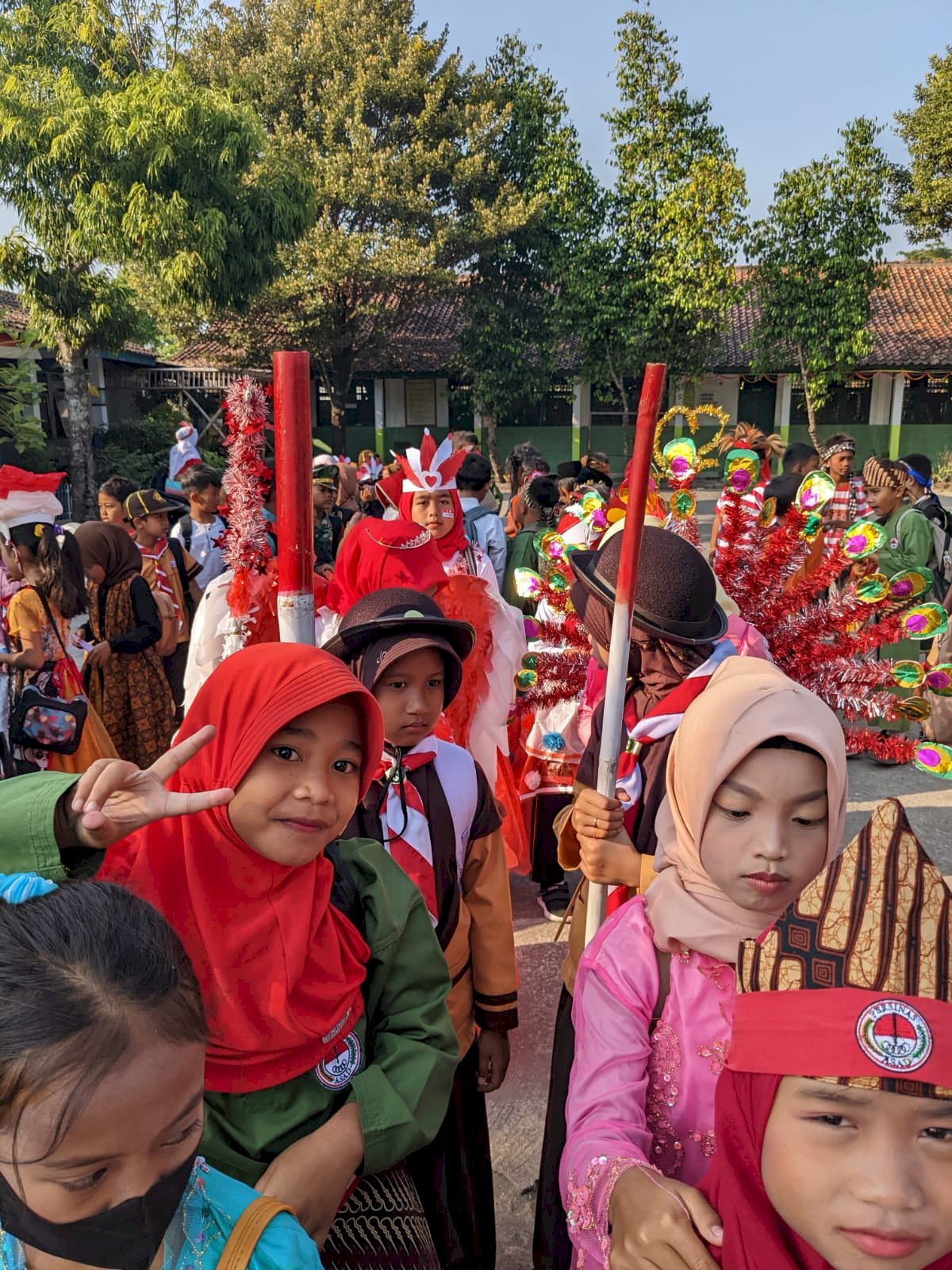 SD Negeri 1 Kalikebo mengikuti Karnaval Pendidikan